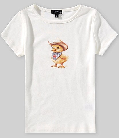 Originality Big Girls 7-16 Short-Sleeve Americana Duckling T-Shirt