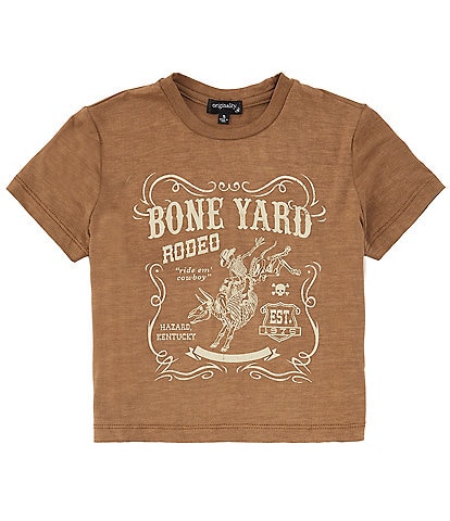 Originality Big Girls 7-16 Short Sleeve Bone Yard Rodeo T-Shirt