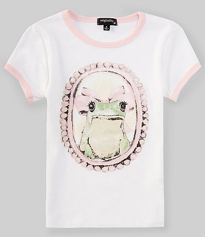 Originality Big Girls 7-16 Short Sleeve Frog In The Mirror T-Shirt