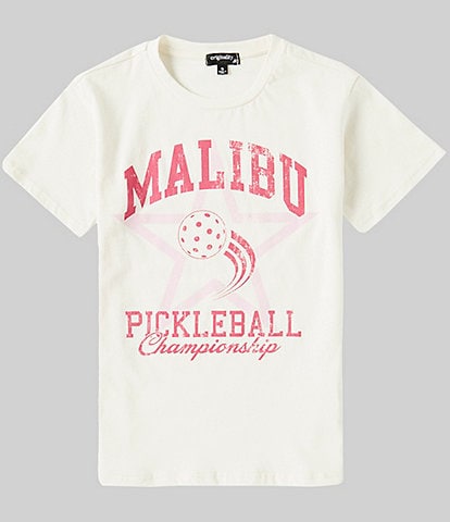 Originality Big Girls 7-16 Short Sleeve Malibu Pickle Ball T-Shirt