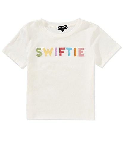 Originality Big Girls 7-16 Short-Sleeve Multicolored Swiftie Graphic T-Shirt