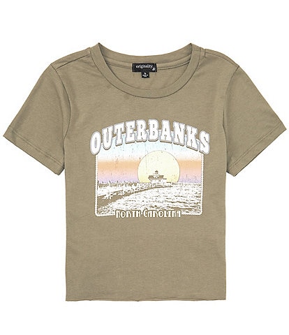 Originality Big Girls 7-16 Short Sleeve Outerbanks Sunset T-Shirt