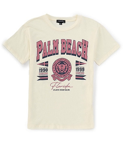 Originality Big Girls 7-16 Short Sleeve Palm Beach OS T-Shirt