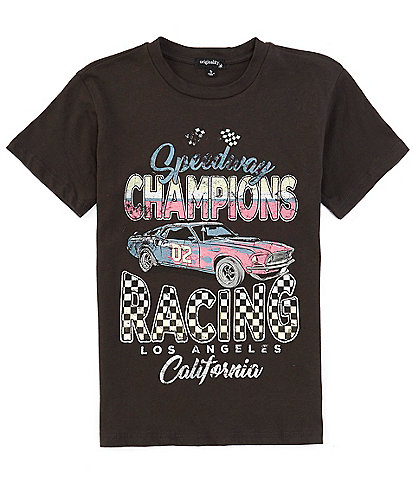 Originality Big Girls 7-16 Short Sleeve Speedway Champions OS T-Shirt