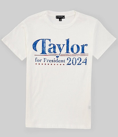 Originality Big Girls 7-16 Short Sleeve Taylor For President OS T-Shirt
