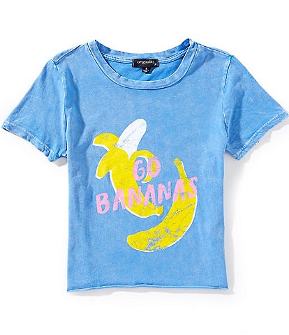Originality Big Girls 7-16 Short-Sleeve That S Bananas Cropped T-Shirt