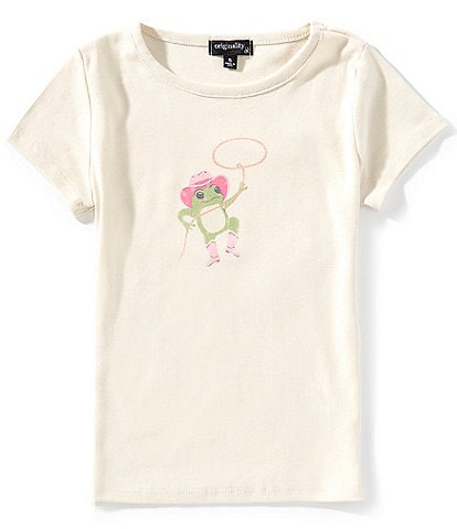 Originality Big Girls 7-16 Short-Sleeve Western Frog Baby T-Shirt