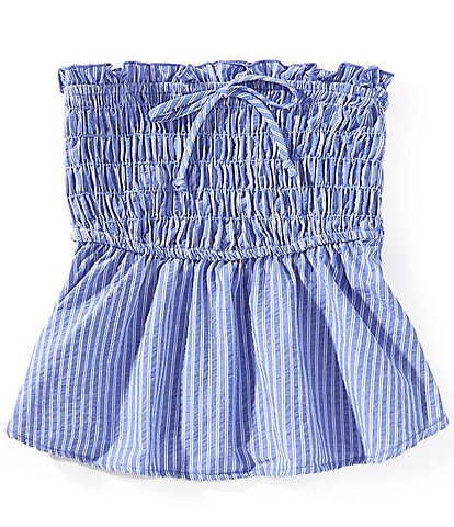 Originality Big Girls 7-16 Strapless Striped Tie-Accented Top