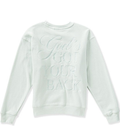 Originality Big Girls Long Sleeve Gods Got Your Back Pullover