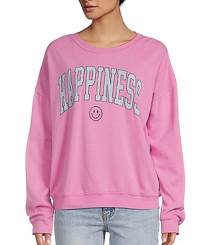 Originality Happiness Graphic Sweatshirt