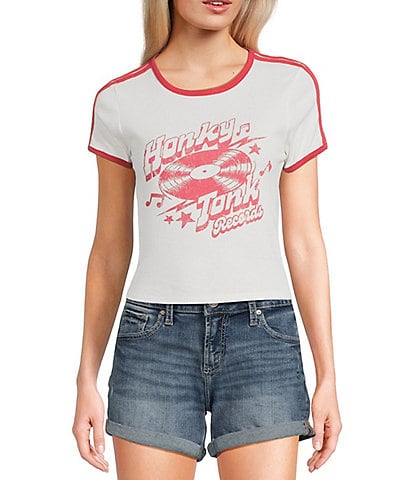 Originality "Honky Tonk" Contrast Trim Short-Sleeve T-Shirt