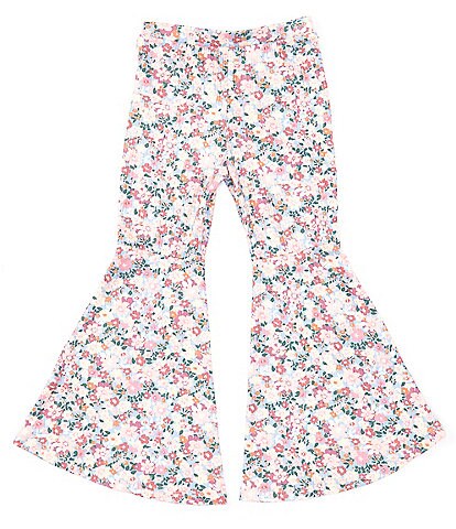 Originality Little Girls 2T-6X Floral Print Flare Pants
