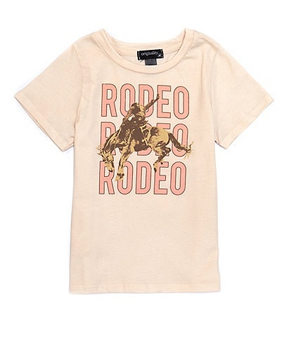 Originality Little Girls 2T-6X Short Sleeve Rodeo Graphic Tee