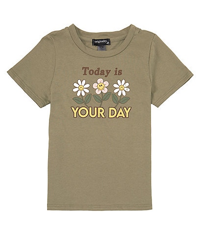 Originality Little Girls 2T-6X Short-Sleeve Today Is Your Day T-Shirt