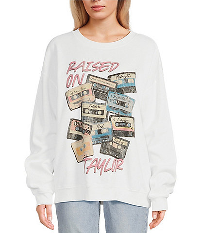 Originality Long Sleeve Raise On Taylor Cassettes Graphic Sweatshirt