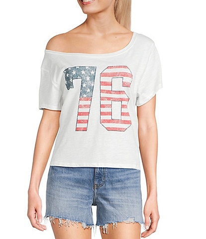 Originality Off The Shoulder 76 Americana T-Shirt