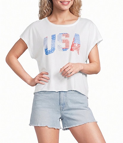 Originality Patchwork USA Short Sleeve Tee