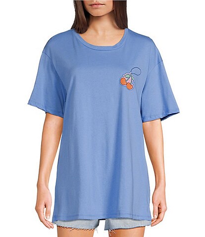 Originality Road Trip Cherry Short Sleeve Oversized Tee