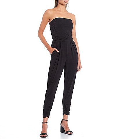 Originality Strapless Ruched Jumpsuit