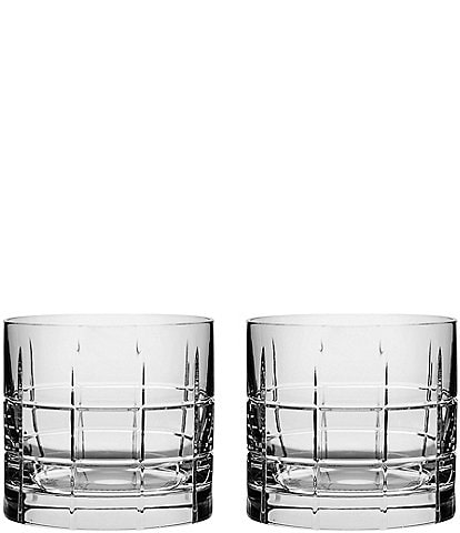 Orrefors Street Double Old Fashioned Glass, Set of 2