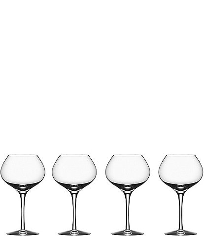 Orrefors More Mature Set of 4 Crystal Wine Glass