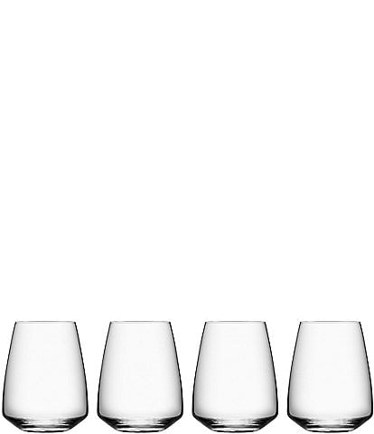 Orrefors Pulse Stemless Wine Glass, Set of 4