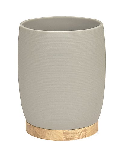 Oscar/Oliver Colwell Collection Faux-Concrete Resin/Wood Wastebasket
