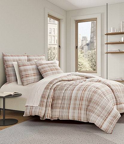 Oscar/Oliver Pascal Mini-Plaid Reversible Comforter Mini Set