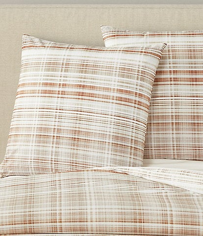 Oscar/Oliver Pascal Mini-Plaid Reversible Euro Sham