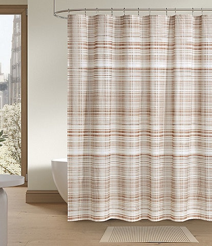 Oscar/Oliver Pascal Mini-Plaid Shower Curtain