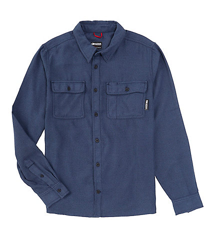 Outdoor Research Performance Stretch Solid Feedback Flannel Twill Long Sleeve Woven Shirt