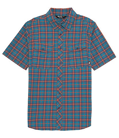 Outdoor Research Wanderer Plaid Performance Stretch Short Sleeve Shirt