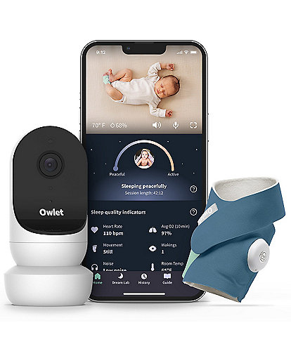Owlet Dream Duo Sock With Owlet Cam 2 Baby Monitor