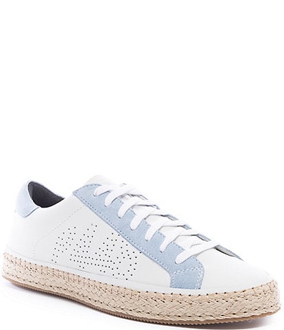 P448 John Trend Leather Lace-Up Espadrille Sneakers