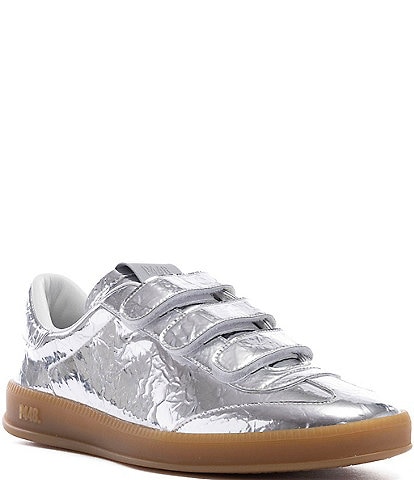 P448 Monza 3 Strap Metallic Leather Sneakers