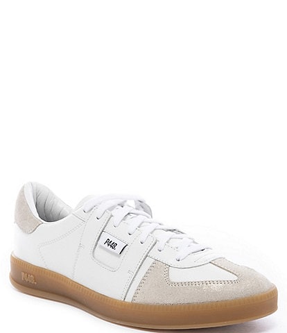 P448 Monza Leather and Suede Lace-Up Sneakers