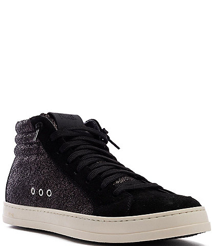 P448 Skate Metallic Leather High-Top Zip Sneakers