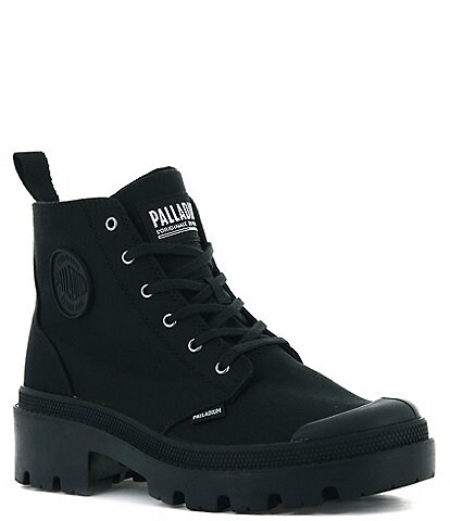 Palladium Women's Pallabase Twill Lug Sole Sneaker Booties