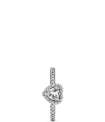 Pandora Elevated CZ Sterling Silver Heart Ring