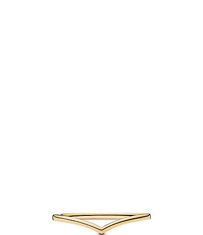 Pandora Polish Wishbone Band Ring