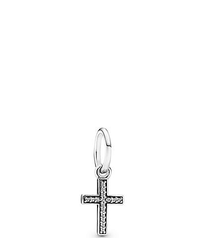 Pandora Sparkling CZ Sterling Silver Cross Dangle Charm