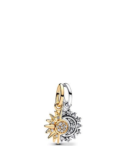 Pandora Splitable Sun & Moon Sterling Silver Dangle Charm