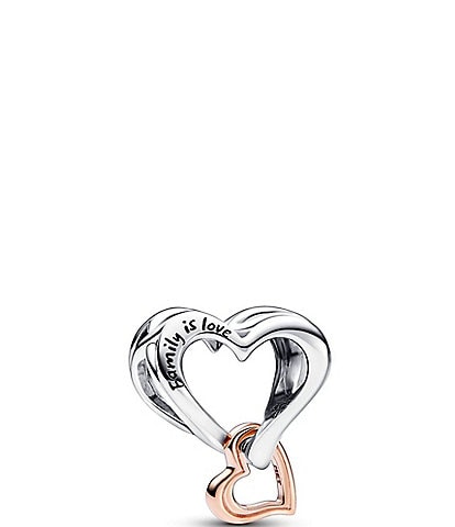 Pandora Two Tone Openwork Infinity Heart Charm