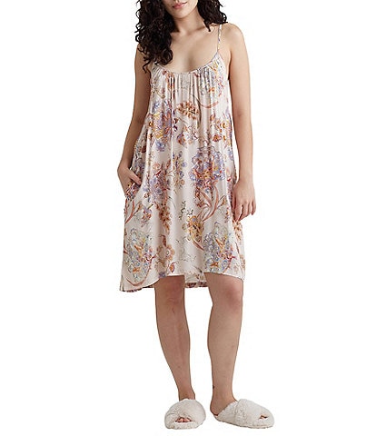 Papinelle Coco Strappy Paisley Print Nightgown