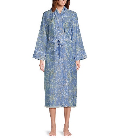 Papinelle Long Sleeve Cherry Blossom Maxi Robe