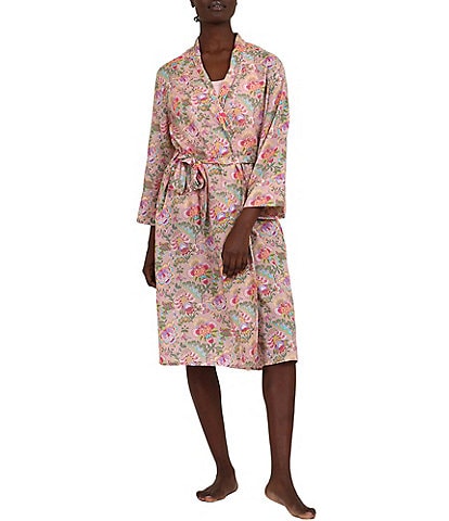 Papinelle Madeleine Floral Print 3/4 Sleeve Coordinating Robe