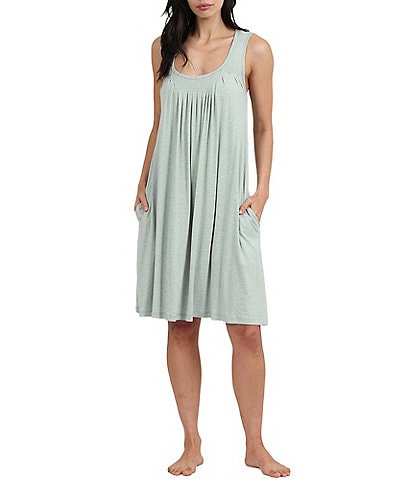 Papinelle Solid Pleated Modal Nightgown