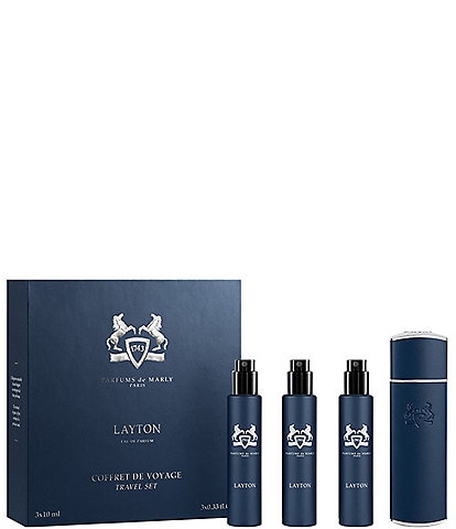 PARFUMS de MARLY Men's Layton Eau de Parfum Refillable Travel Set with Case