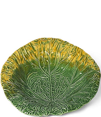 Park Hill Green Cabbage Leaf Ceramic Serving Platter