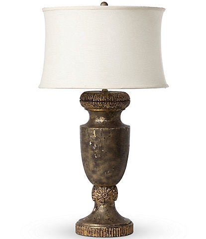 Park Hill Manor Collection Barrington Carved Mango Wood Lamp